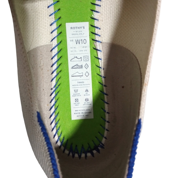 Rothy’s Cream Ivory Washable Knit Ballet Flats Bow Round Toe Eco Friendly SZ 10 - Picture 5 of 10